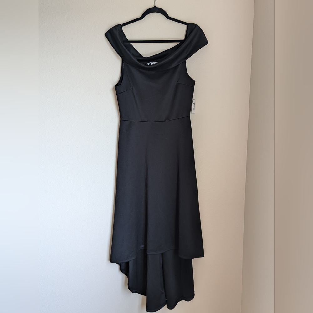 NWT Charlotte Russe High Low Sleeveless Black Dress Size L